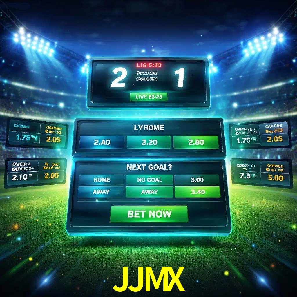 Vista de apuestas en vivo JJMX durante un partido en curso